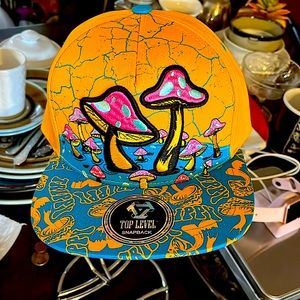 “Trippy Mushroom” SnapBack hat by Top Level
